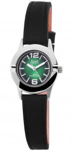 Armbanduhr Grün Schwarz Leder JUST JU10152
